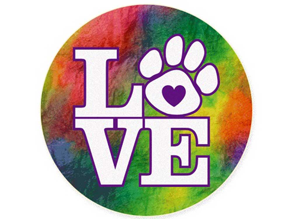 Dog Speak Absorbent Stone Auto Coaster - Love