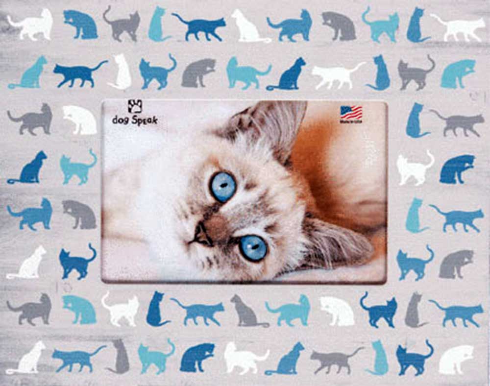 Dog Speak Horizontal Picture Frame - All Over Cat Icons