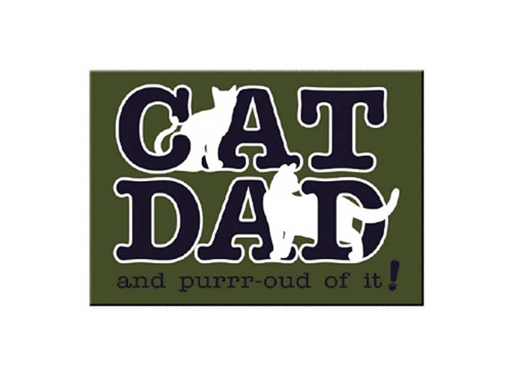 Dog Speak Standard Magnet - Cat Dad