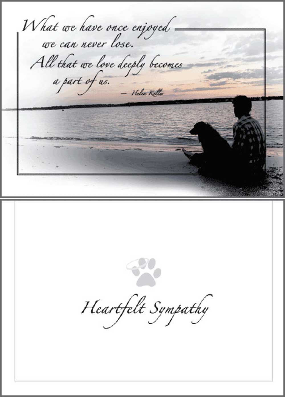 Dog Speak Sympathy Card - What We Have...