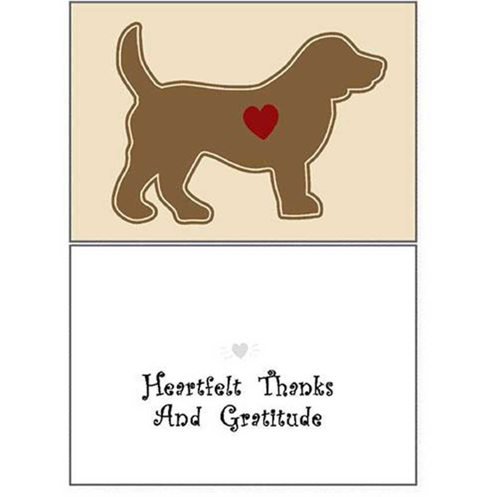 Dog Speak Thank You Card - Heartfelt Thanks & Gratitude