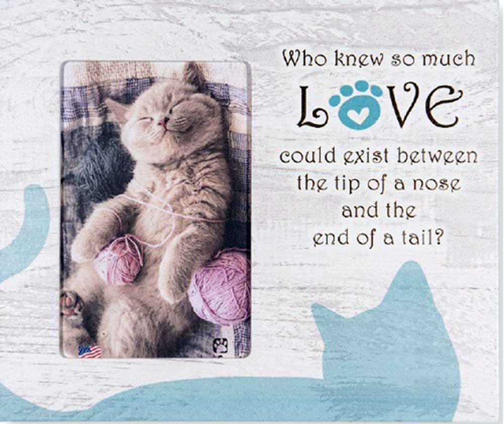 Dog Speak Vertical Picture Frame - Who Knew So Much....Cat