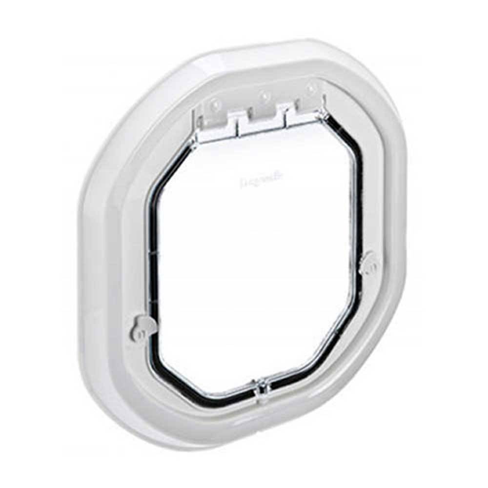 Dogwalk Glass Fitting Dog Door - White