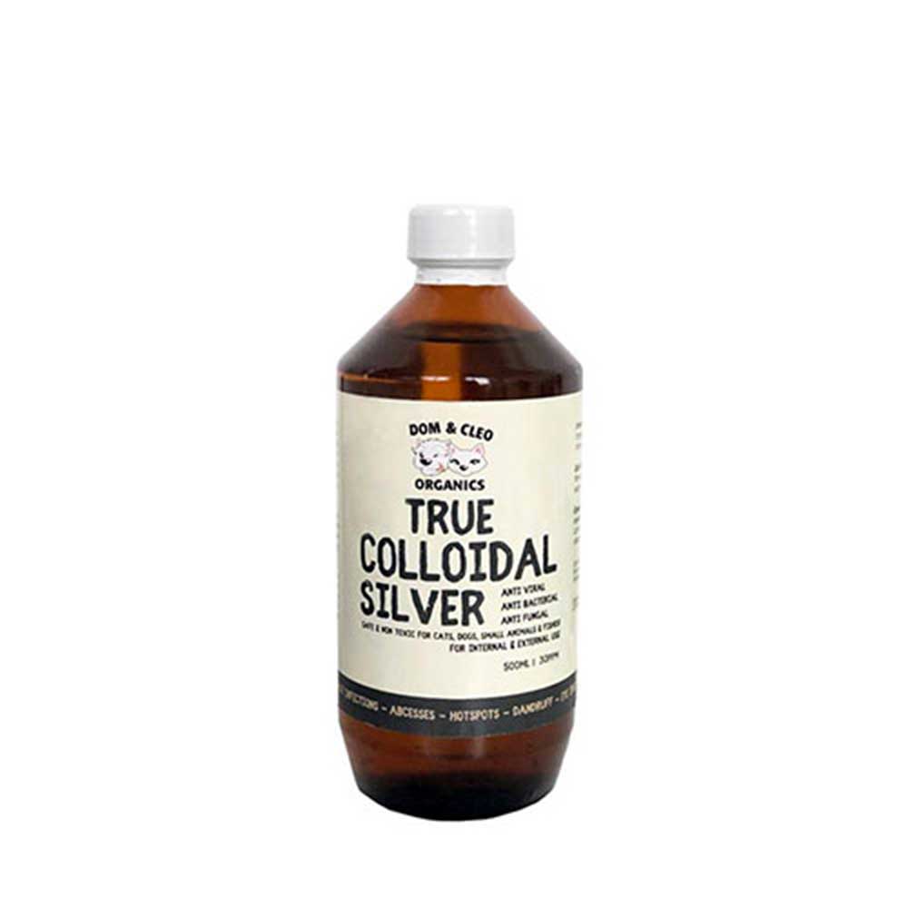 Dom & Cleo True Colloidal Silver For Dogs, Cats & Small Animals, 500 ml