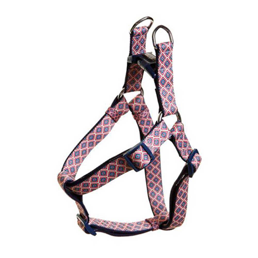 Doog Neoprene Dog Harness (Gromit - Navy White Red Chevron)