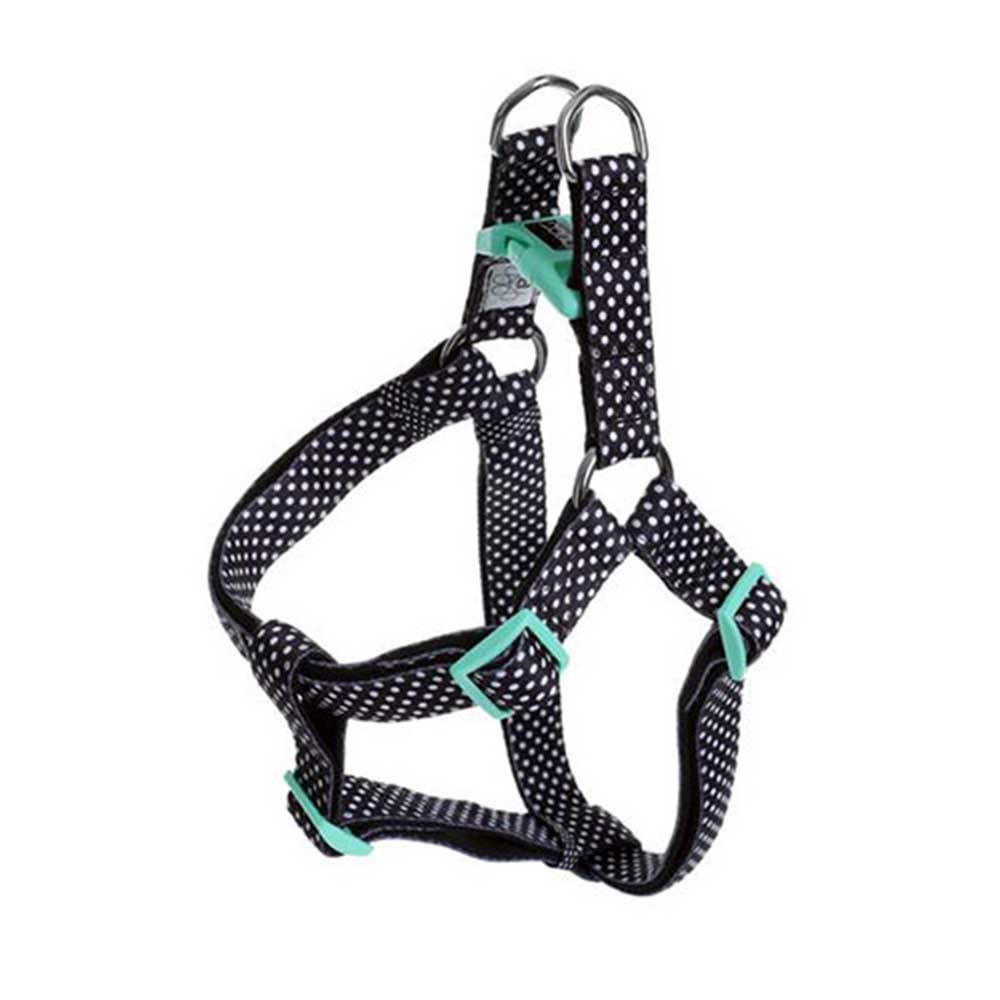 Doog Neoprene Dog Harness, Extra Small (Pongo - Black With White Spots )