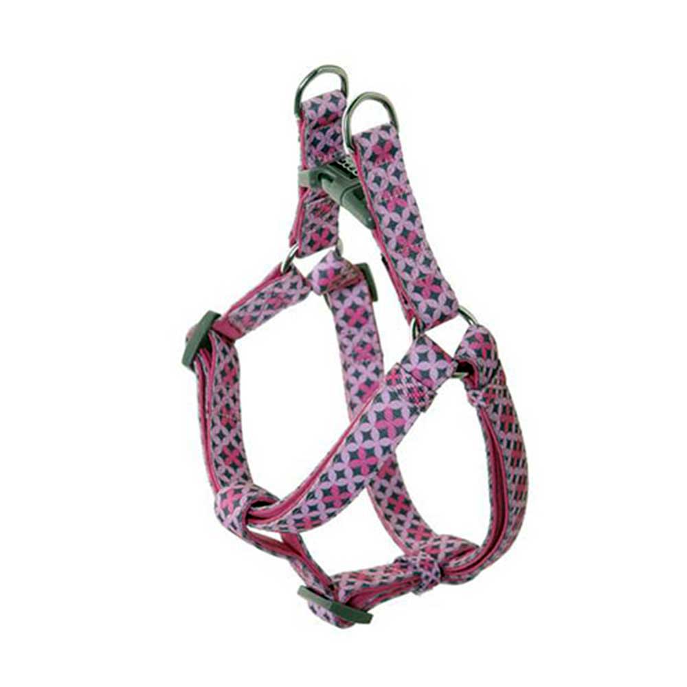 Doog Neoprene Dog Harness, Large (Toto - Pink With Black Stars)