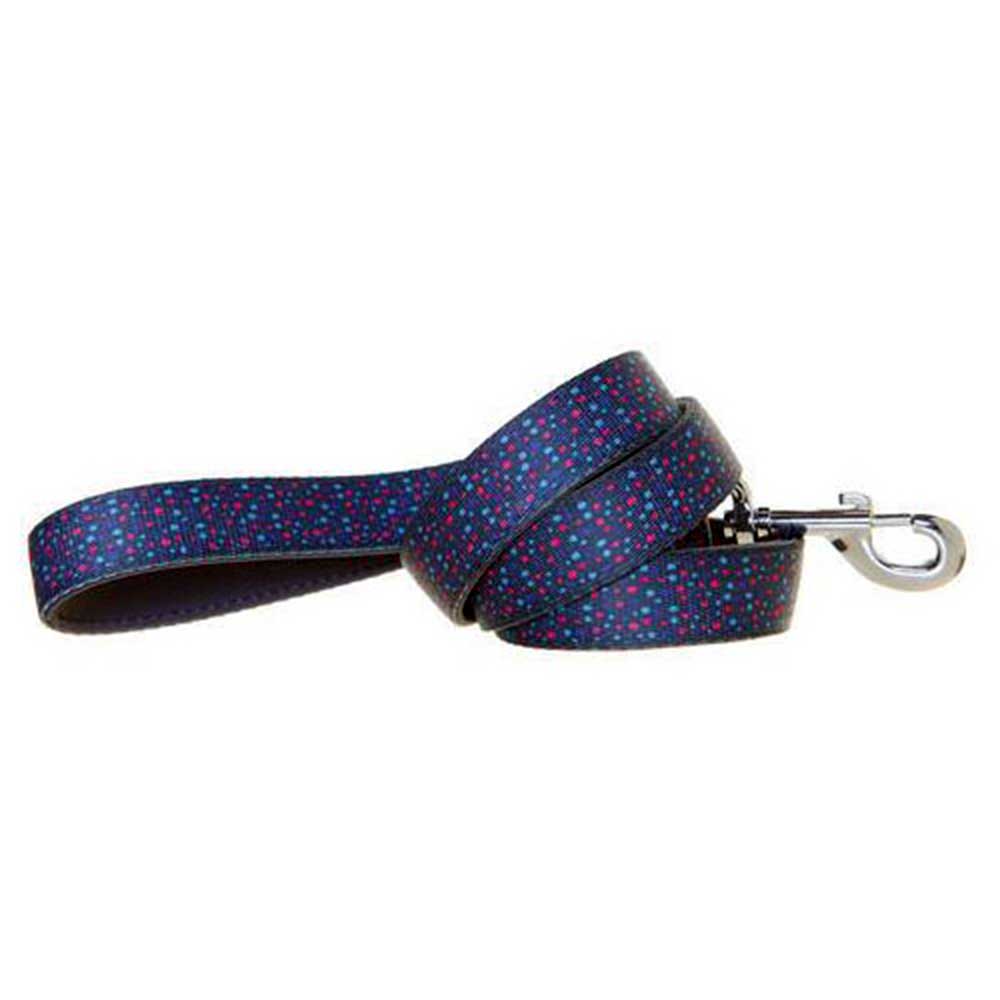 Doog Neoprene Dog Lead, Large (Marley - Grey With Blue/Pink Fleck)