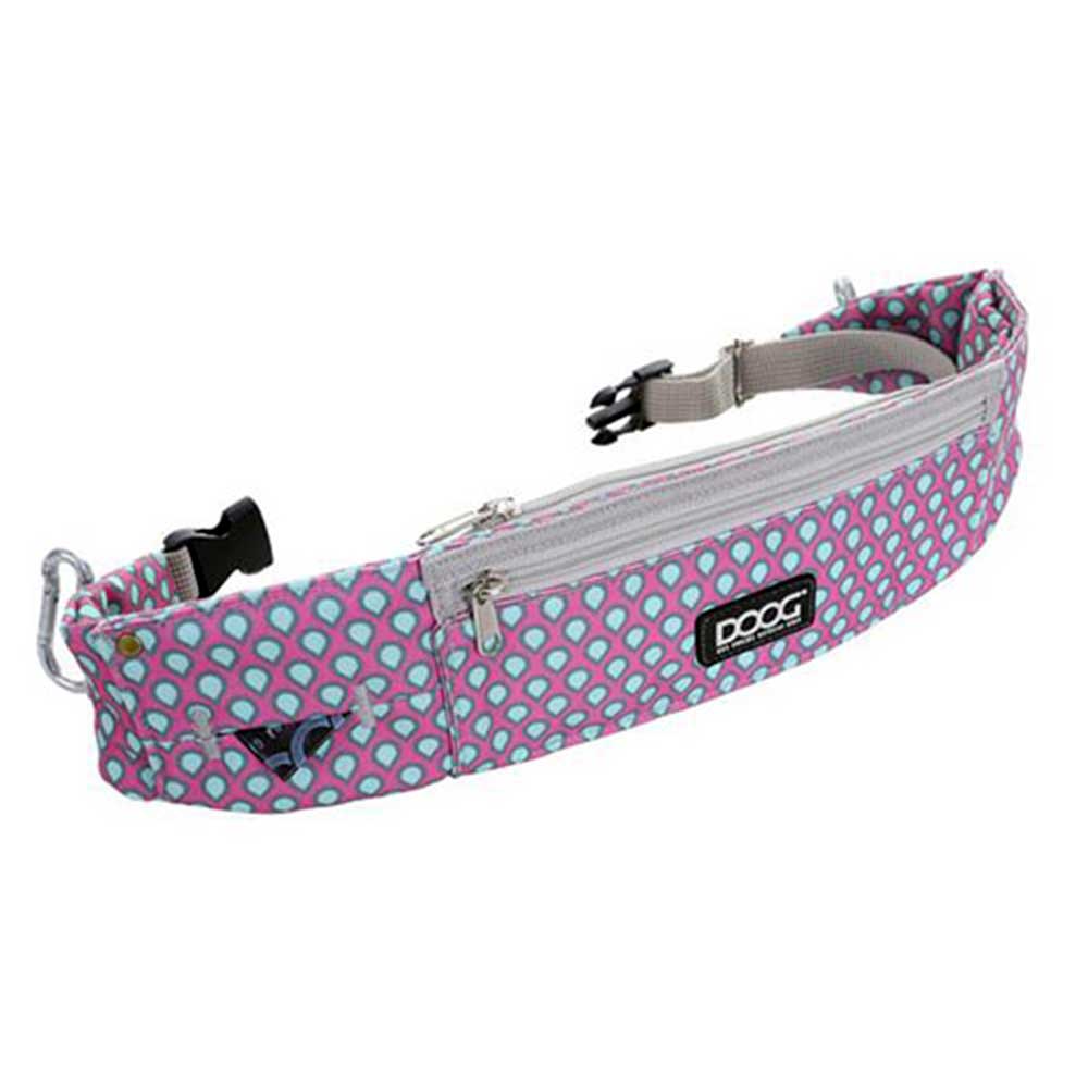 Doog Walkie Belt Hands Free Running With Dogs (Pink With Teardrops)