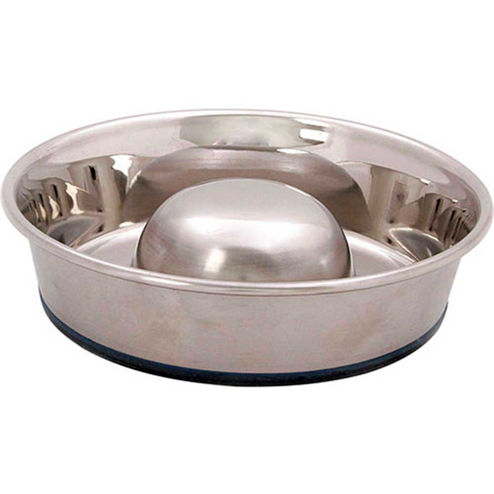 DuraPet Slow-Feed Stainless Steel Pet Bo