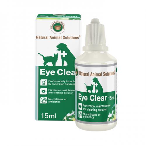 Natural Animal Solutions Eye Clear Drops For Dogs, Cats, Horses & Livestock 15ml