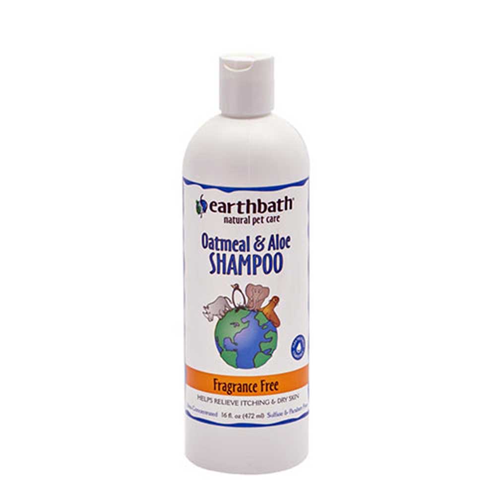 Earthbath Oatmeal & Aloe Fragrance Free Shampoo for All Animals 16 oz