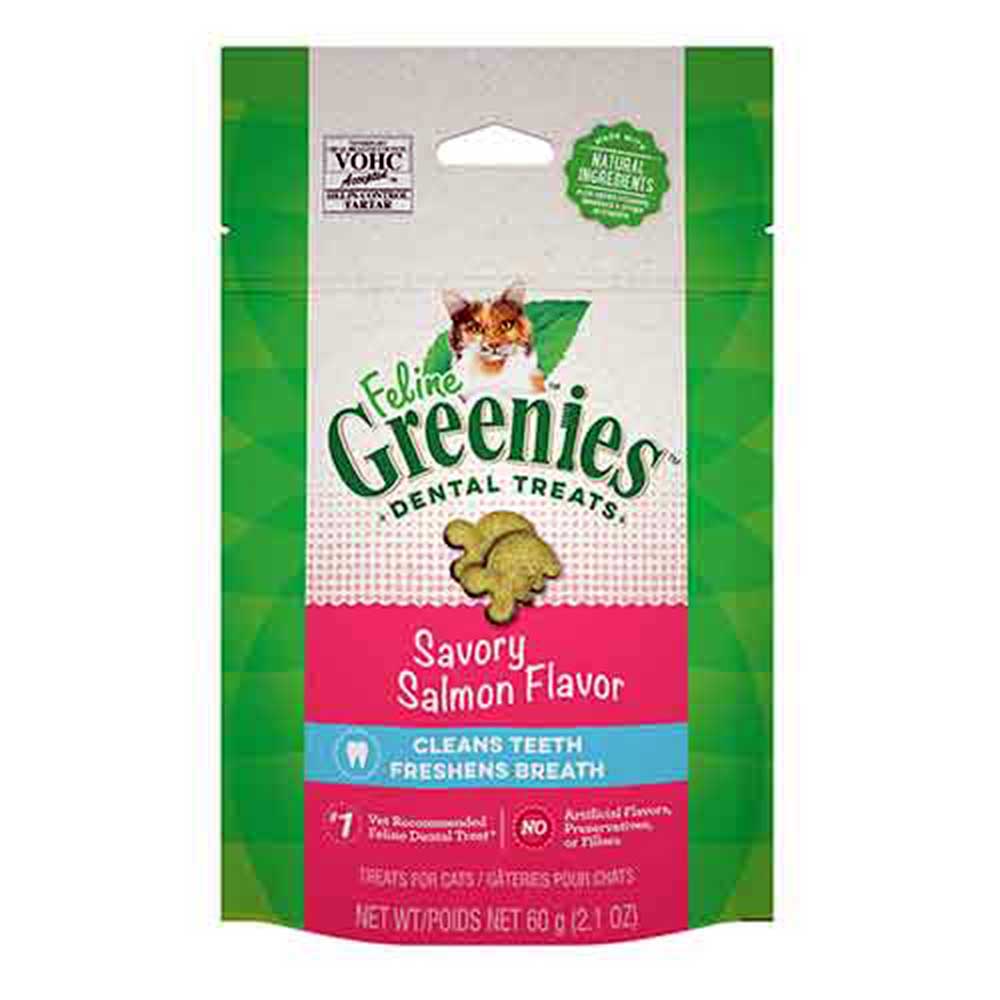 Greenies Feline Savory Salmon Flavor Cat Dental Treats