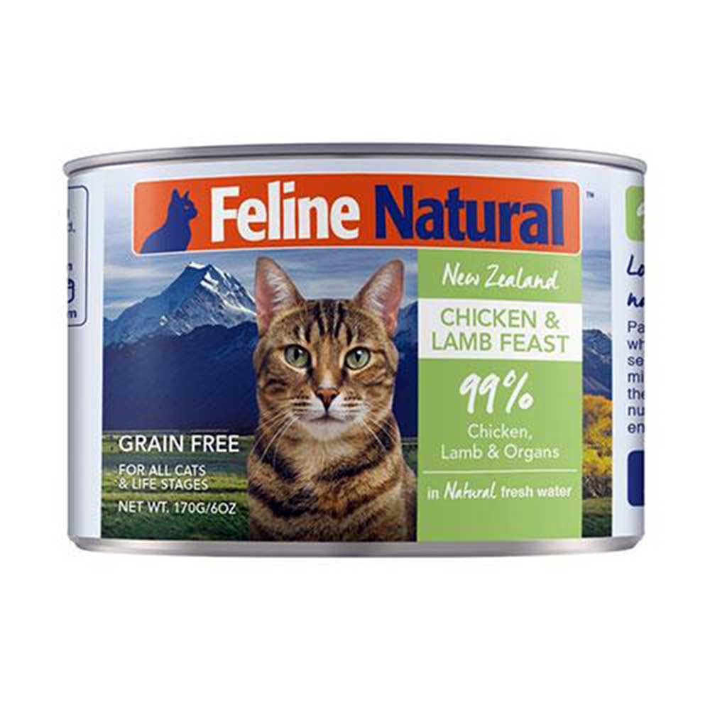 Feline Natural Chicken and Lamb Feast Grain Free Canned Cat Food 6 oz (170 g)