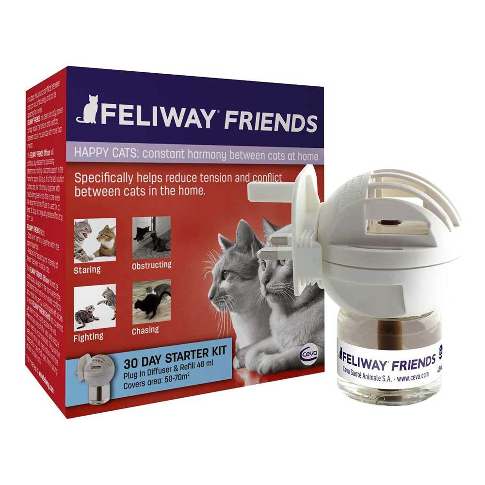 Feliway Friends (MultiCat) Diffuser Starter Kit For Cats