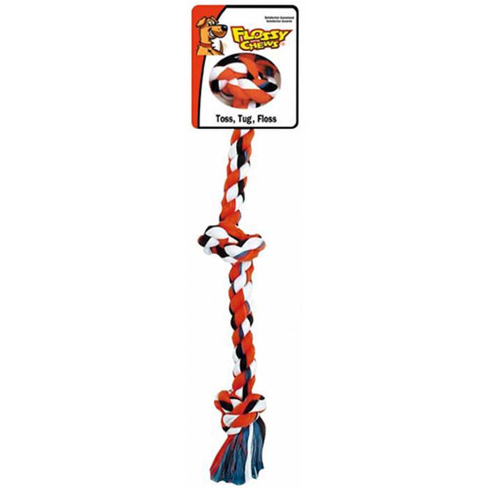 Flossy Chews Three Knot Tug Mini 25cm