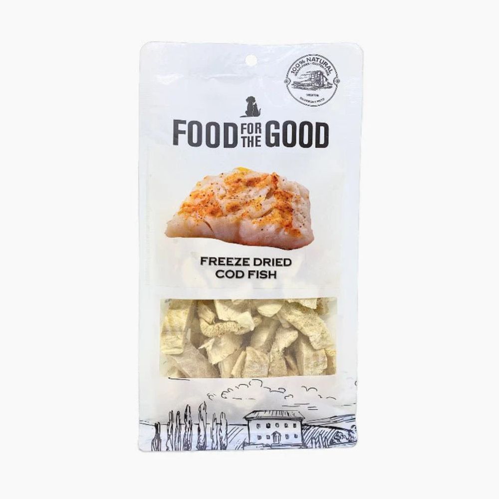 FFTG Freeze Dried Cod Fish Treat For Dogs & Cats 100g