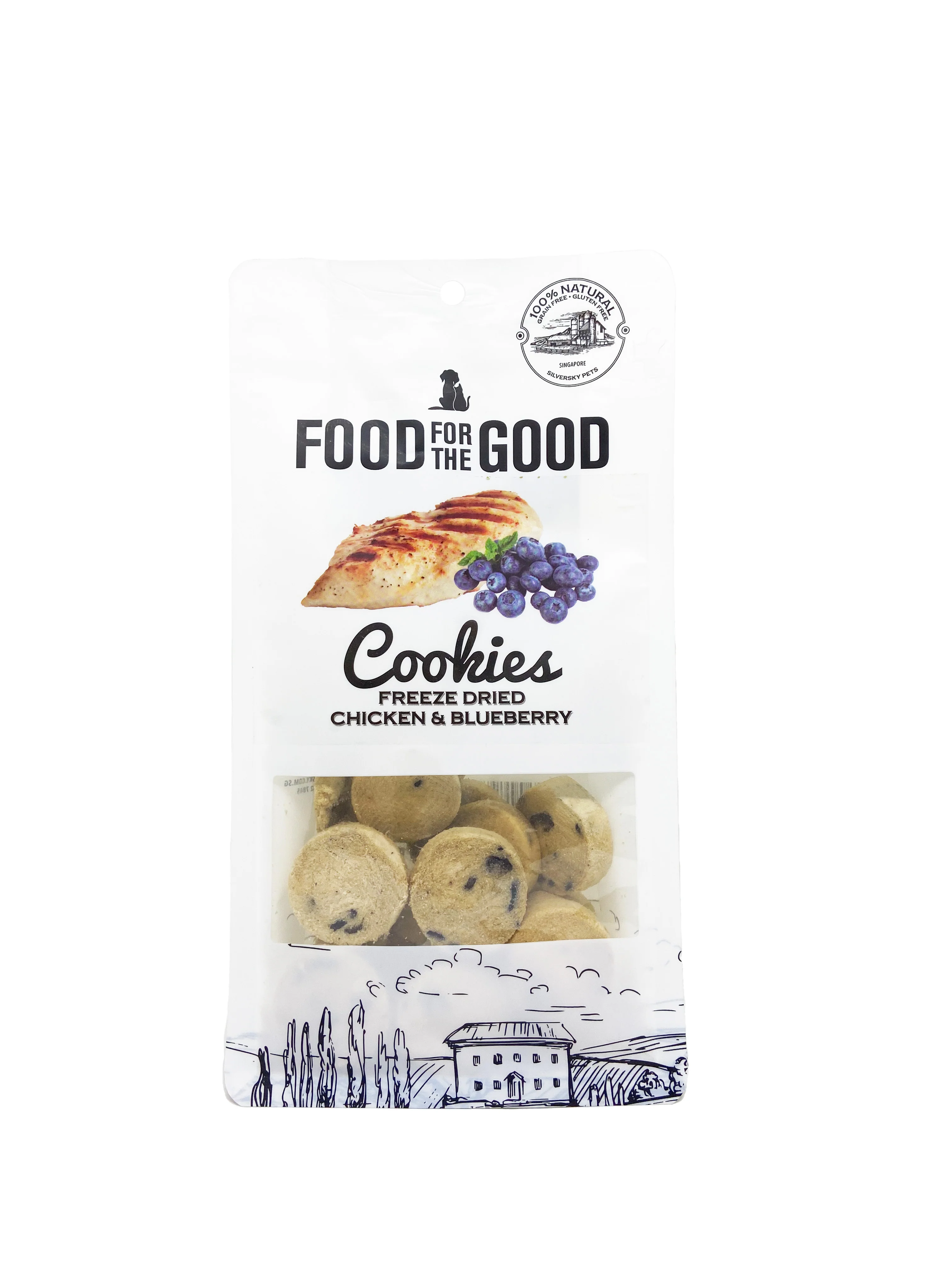 FFTG Chicken & Blueberry Cookies 70g