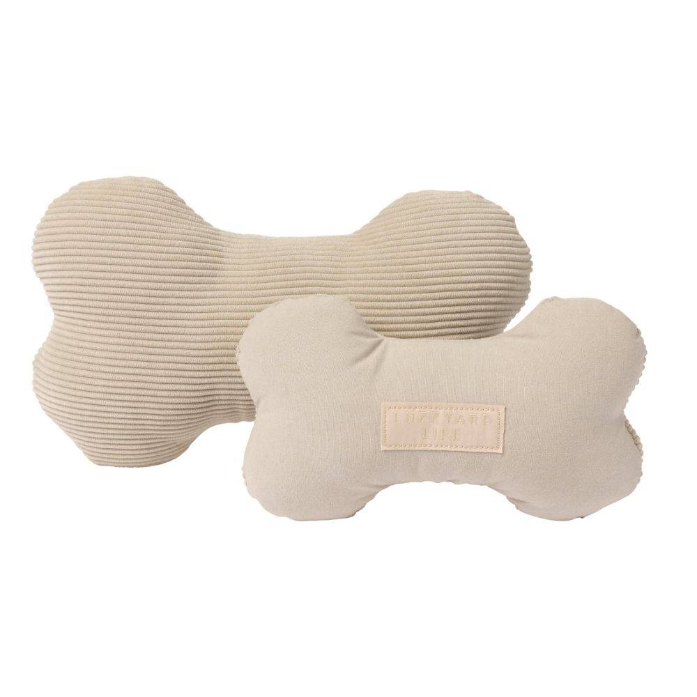 FuzzYard Life Dog Toy Bone - Sandstone