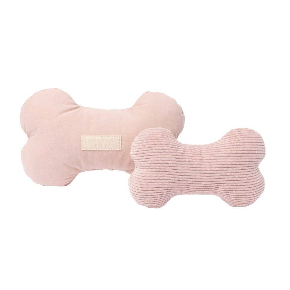 FuzzYard Life Dog Toy Bone - Soft Blush