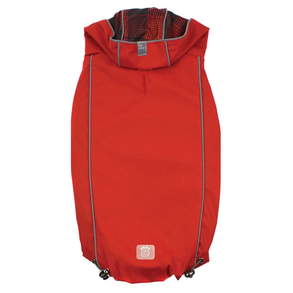 GF Pet Reversible Rain Jacket Red For Dogs - 2XL