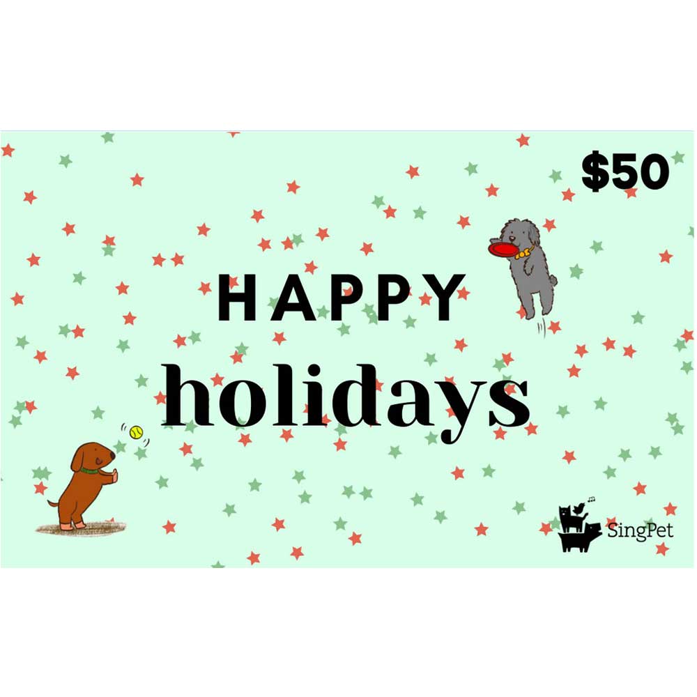 Singpet Gift Card Happy Holidays $50.00