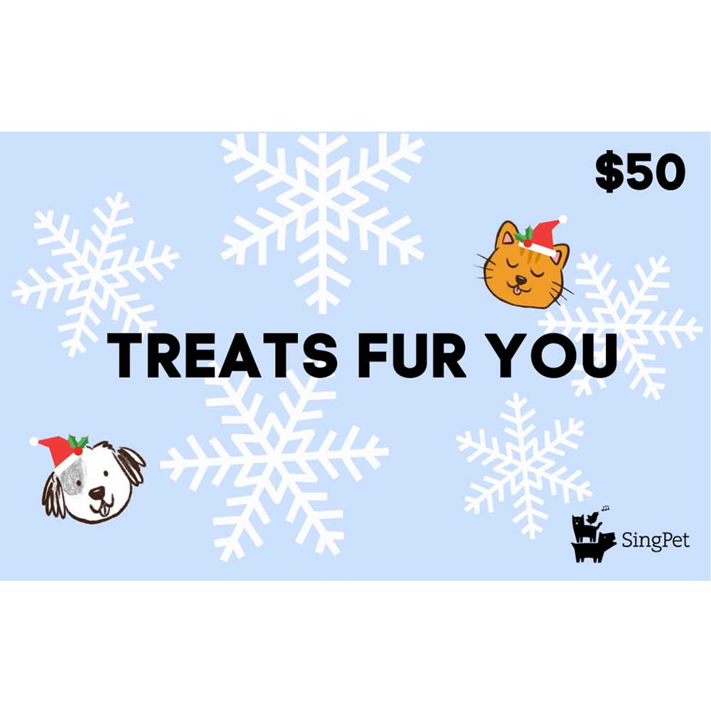 Singpet Gift Card Treats Fur You $50.00