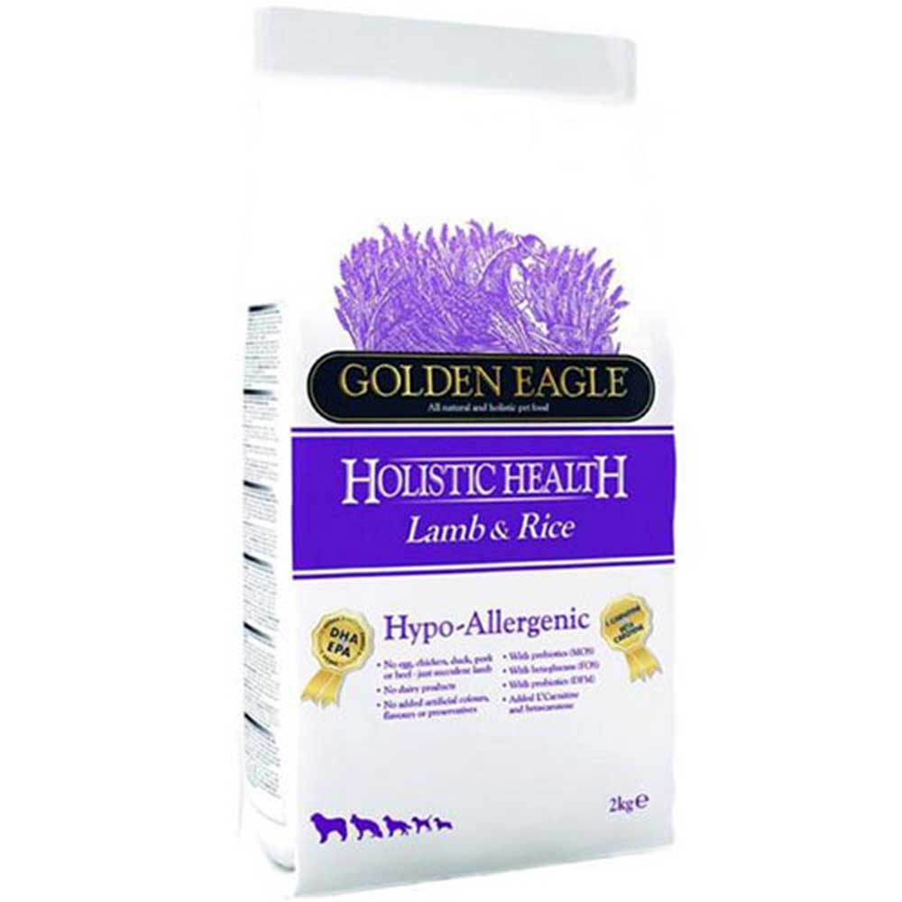 Golden Eagle Holistic Health Hypo-Allergenic Dog Food, Lamb & Rice - 10 kg