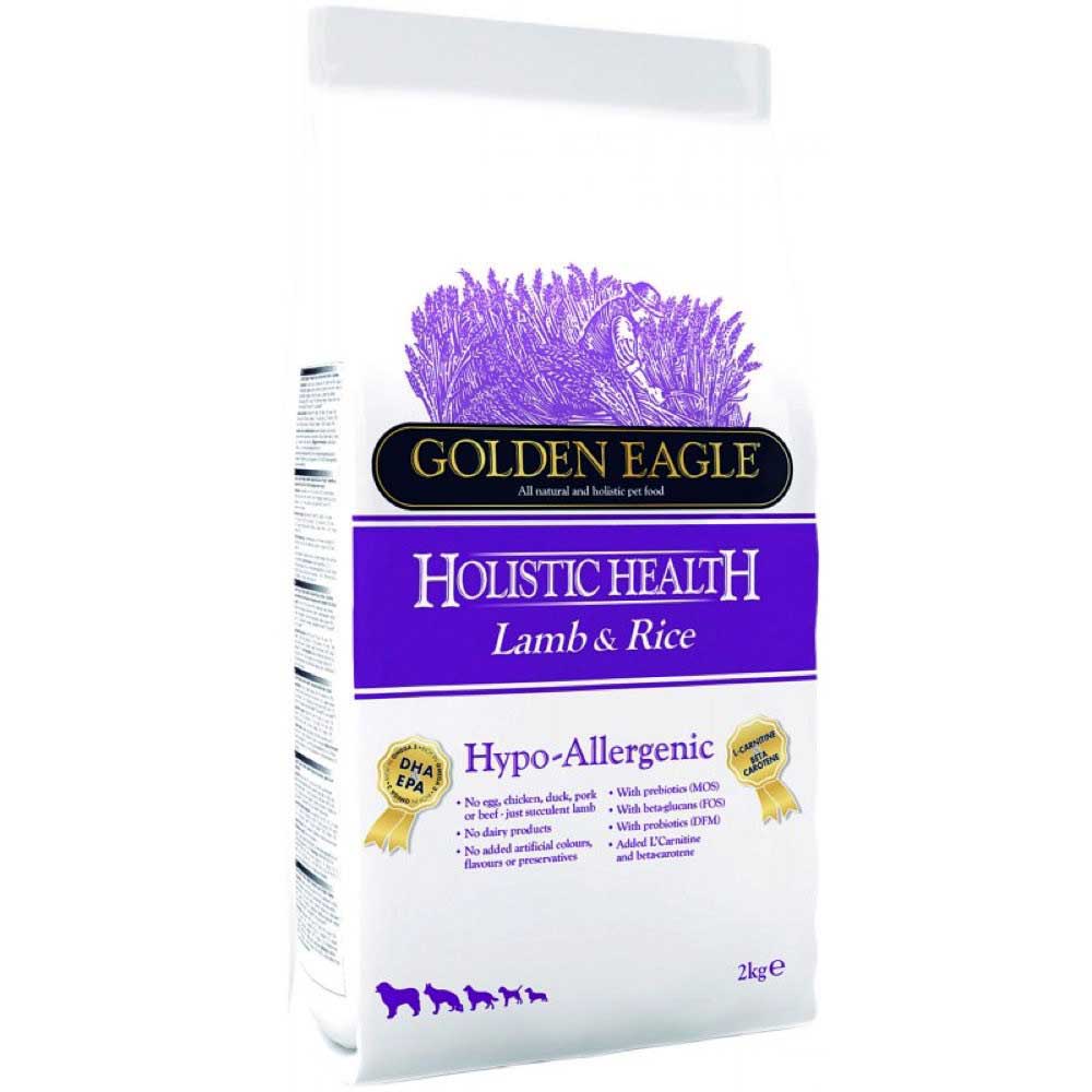 Golden Eagle Holistic Health Hypo-Allergenic Dog Food, Lamb & Rice 2 kg