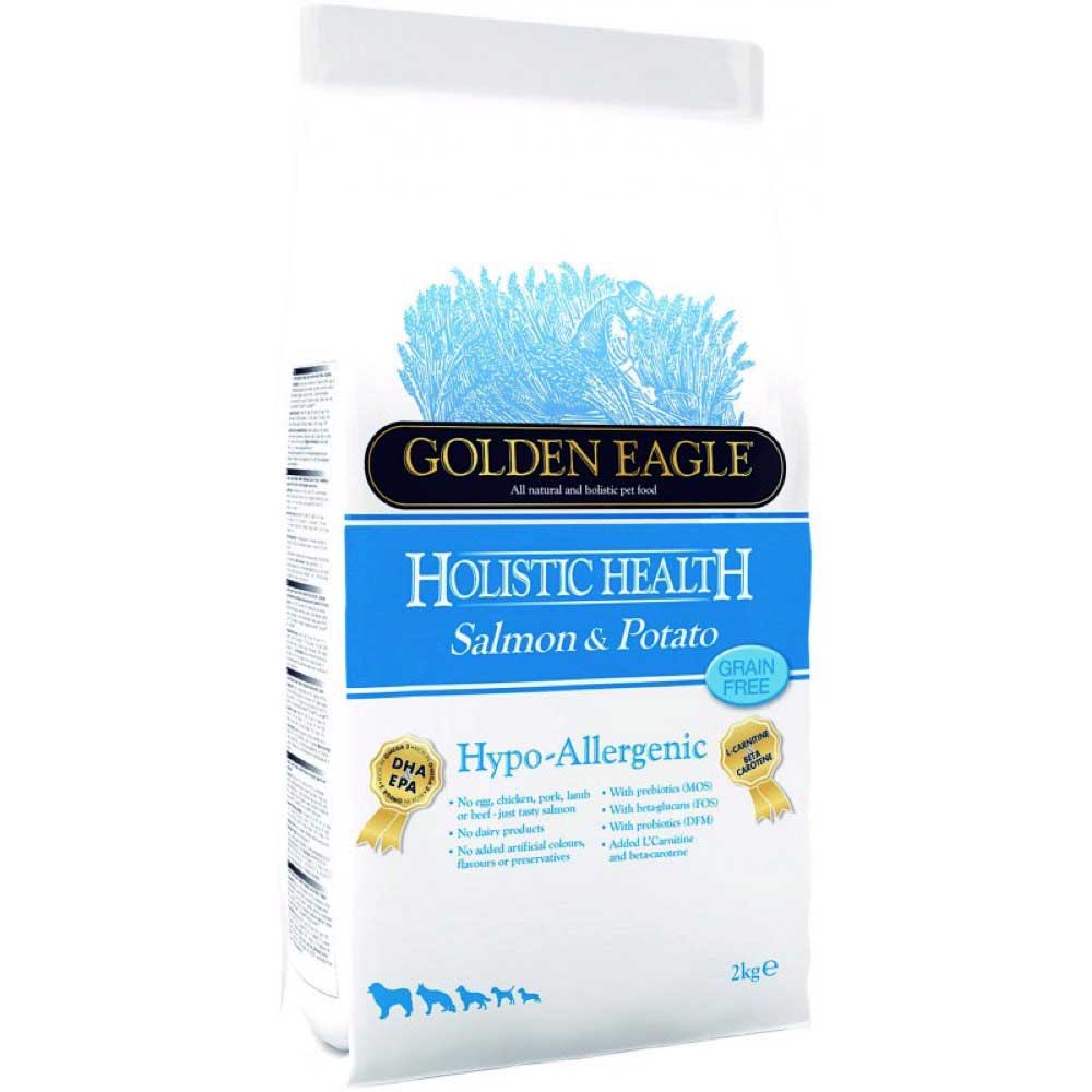 Golden Eagle Holistic Health Hypo-Allergenic Dog Food, Salmon & Potato 2 kg