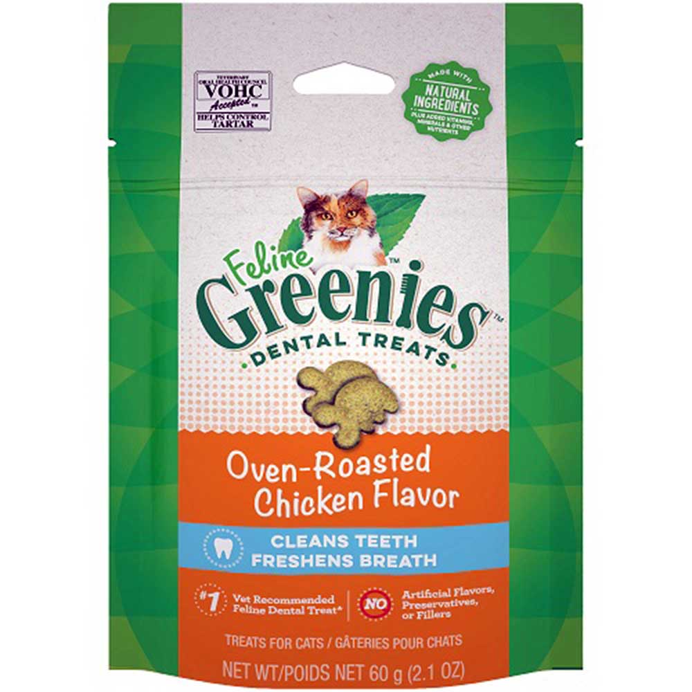 Greenies Feline Oven Roasted Chicken Flavor Dental Treats