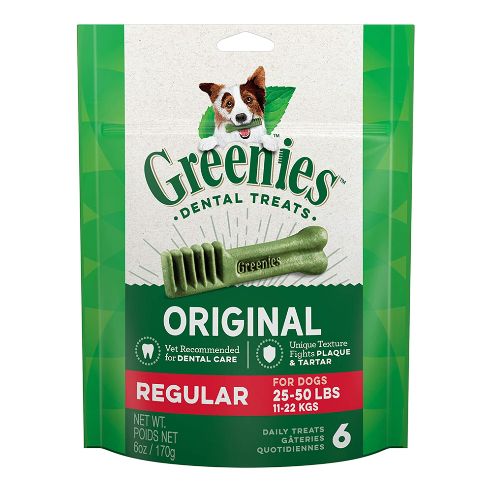 Greenies Original Regular Size Dog Dental Treats 170 g (6 oz)