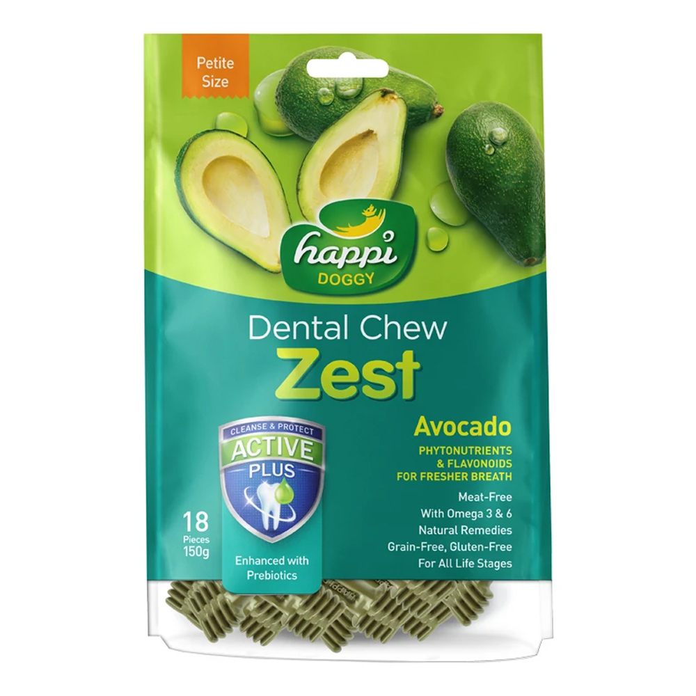 Happi Doggy Dental Chew Zest (Avocado)