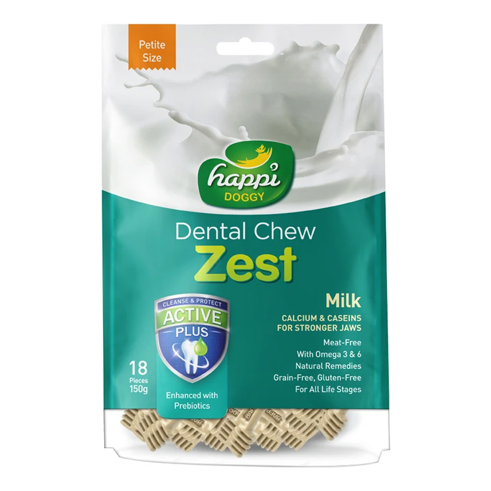 Happi Doggy Dental Chew Zest (Milk)