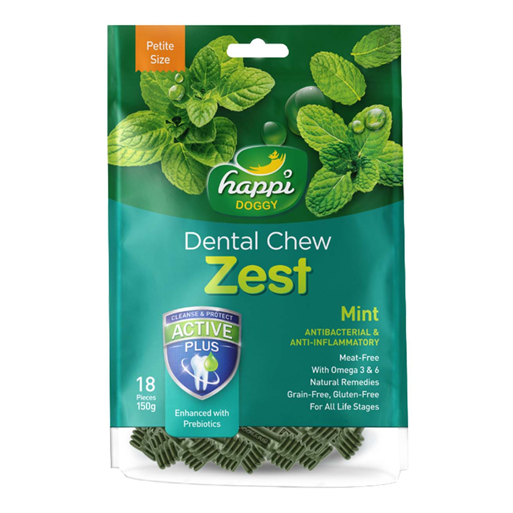 Happi Doggy Dental Chew Zest (Mint)