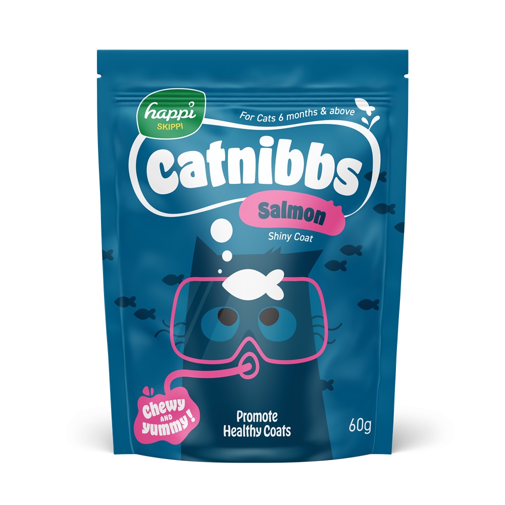 Happi Skippi Catnibbs Salmon Flavour Treats for Cats 60g