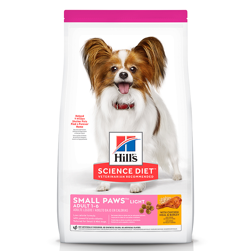 Hill's Science Diet Adult Light Small Paws with Chicken&Barley 1.5 kg