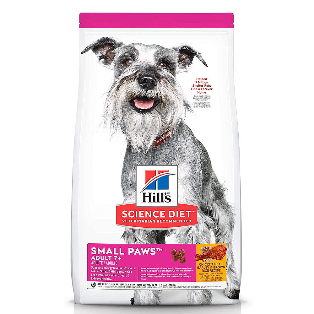 Hills Mature Adult Small Paws 15.5lbs (7.03kg)