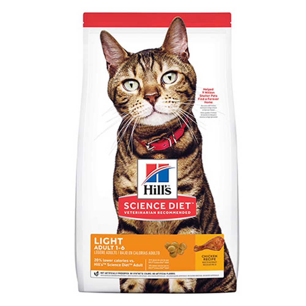 Hills Science Diet Adult Light Dry Cat Food 2 kg (4.4 lb)