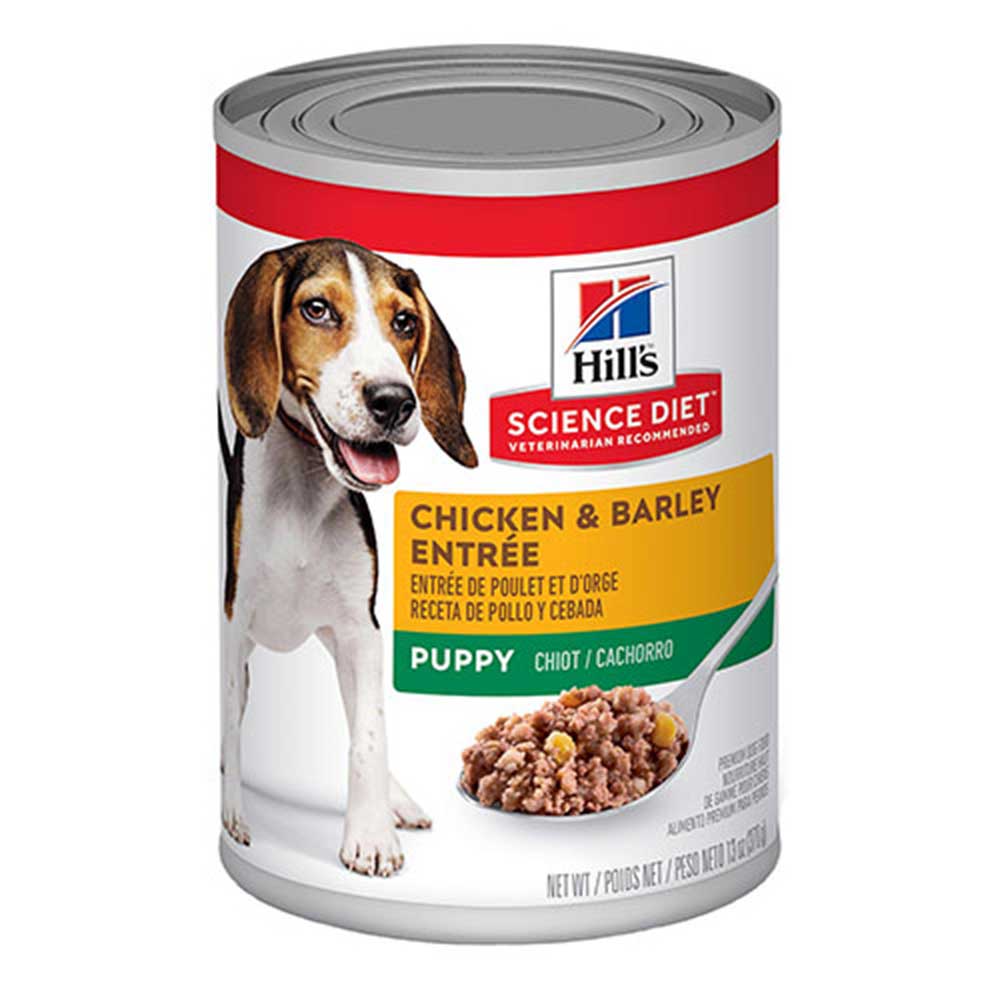 Hill's Science Diet Chicken And Barley Entree Canned Food For Puppy, 13-oz ( Pack of 12)