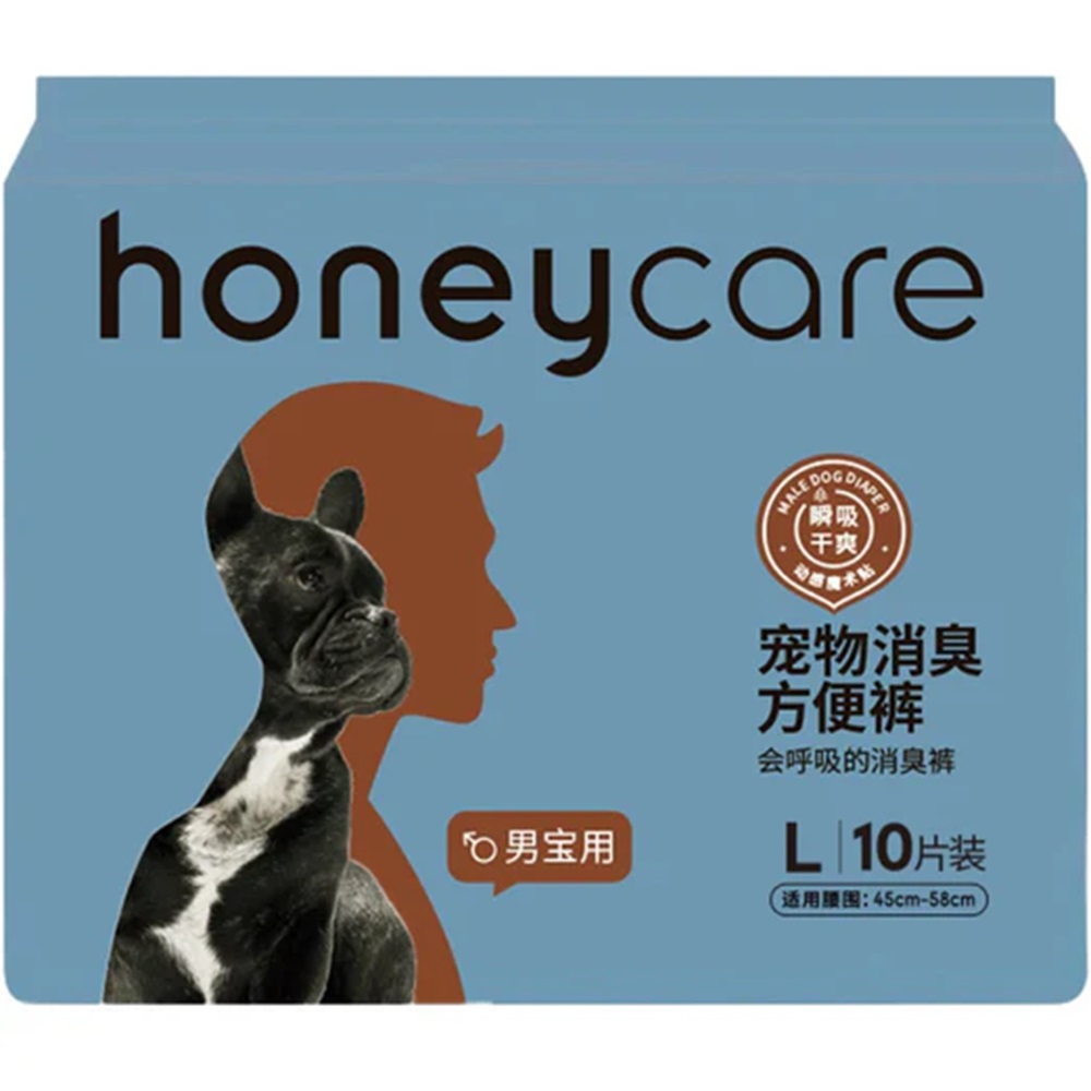 HoneyCare Male Dog Diaper L 10 Pcs