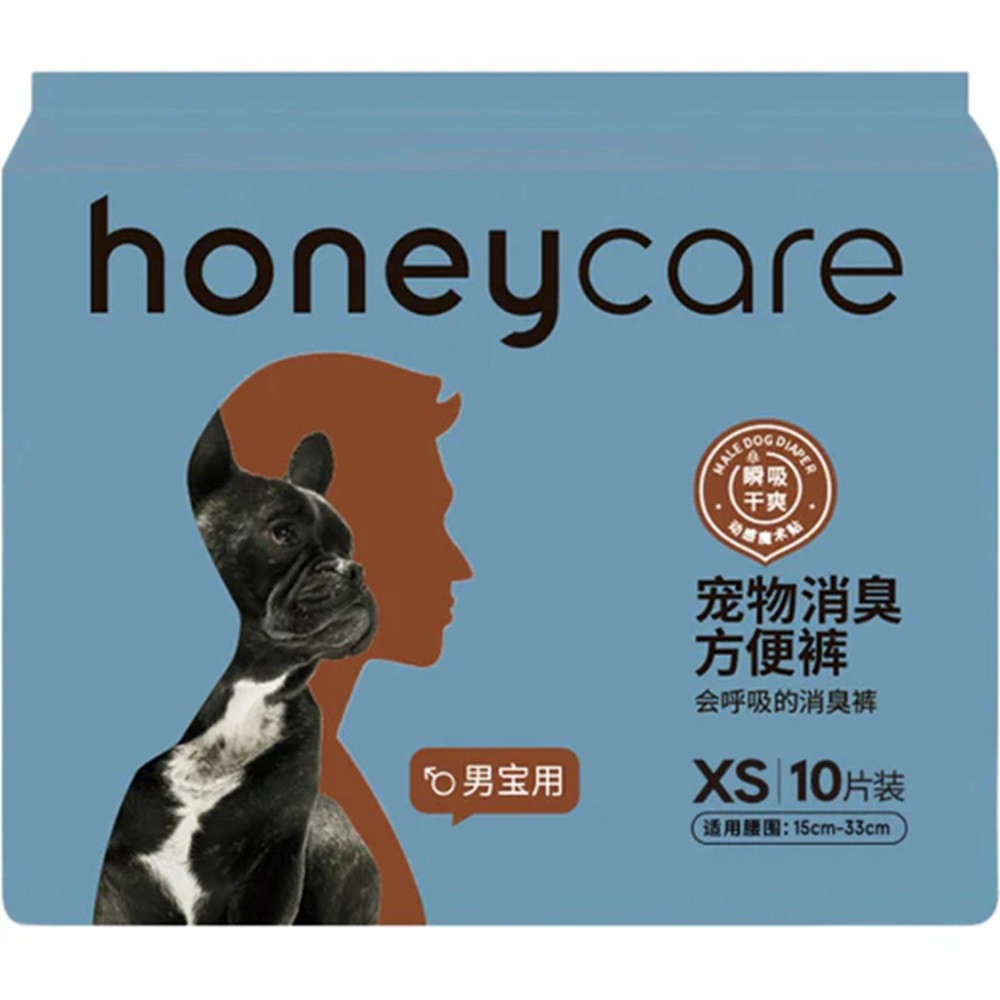 HoneyCare Male Dog Diaper XS 10 Pcs