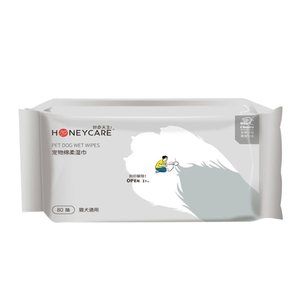 HoneyCare Pet Wipes 80pc