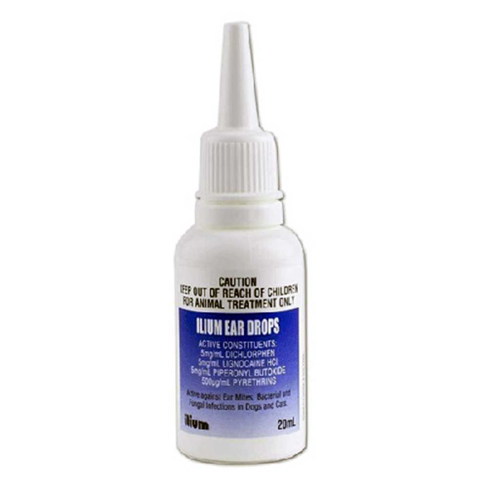 Ilium Ear Drops for Dogs & Cats 20ML