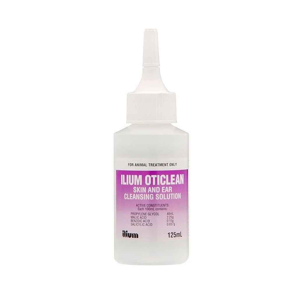 Ilium Oticlean Skin & Ear Clensing Solution for Dogs, Cats & Horses 125 ml