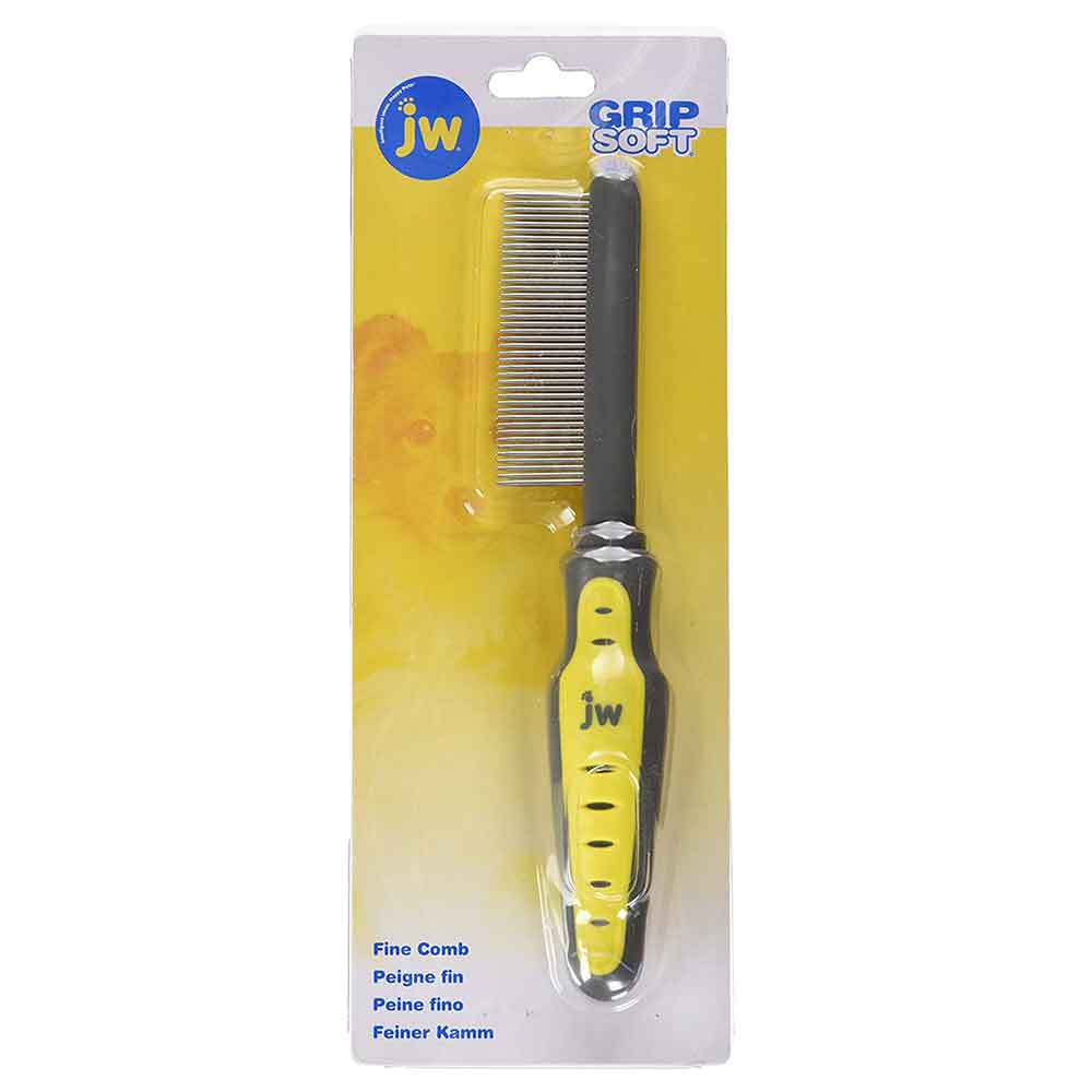 JW GripSoft Fine Comb For Dogs