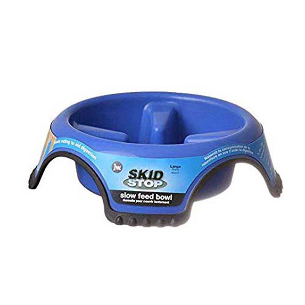 JW Skid Stop Slow Feed Bowl For Dogs, Large