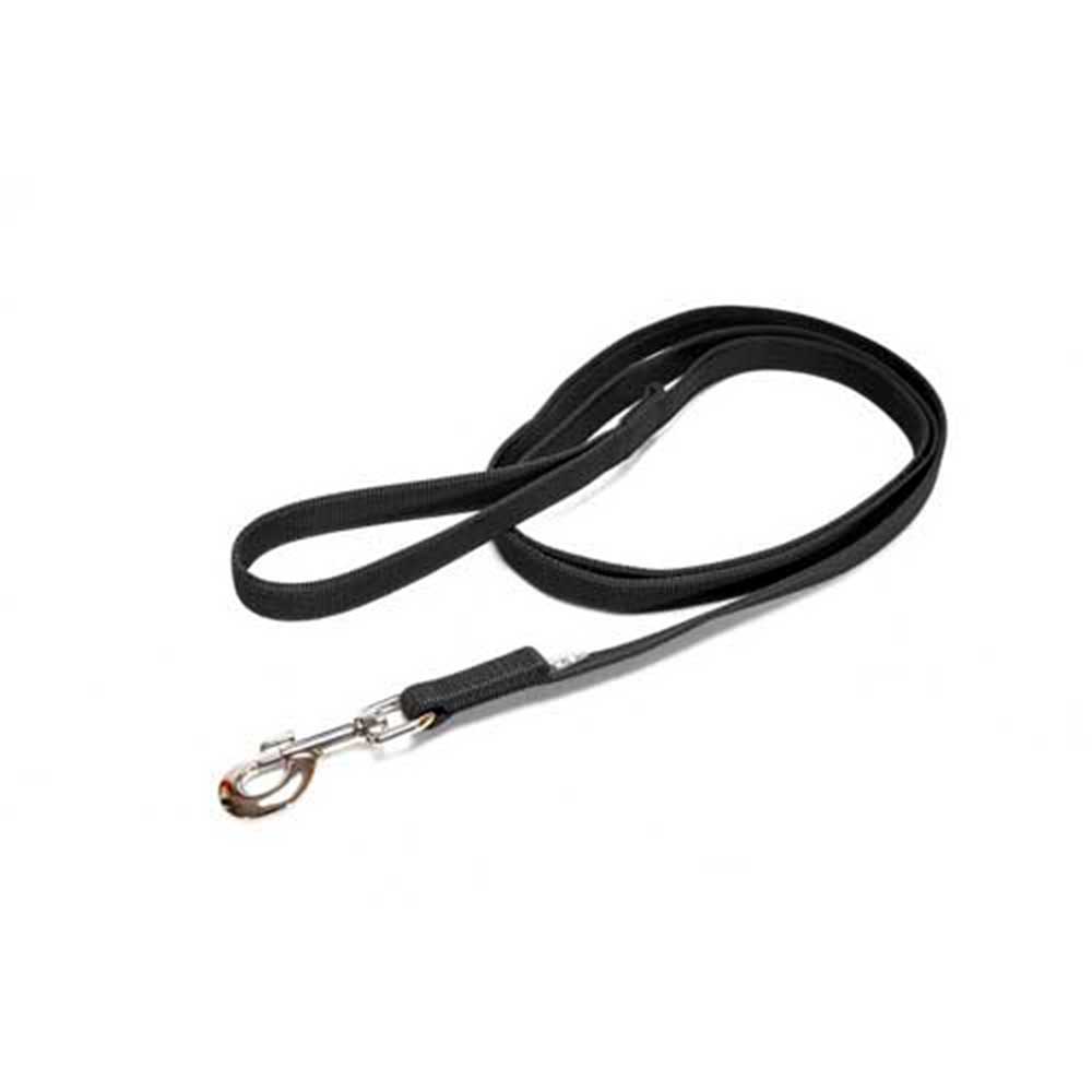 J-K9 C&G Leash Black-Grey W(0.7"/20mm)xL (6.5ft / 2 m)w/Handle,Max110lb/ 50 kg