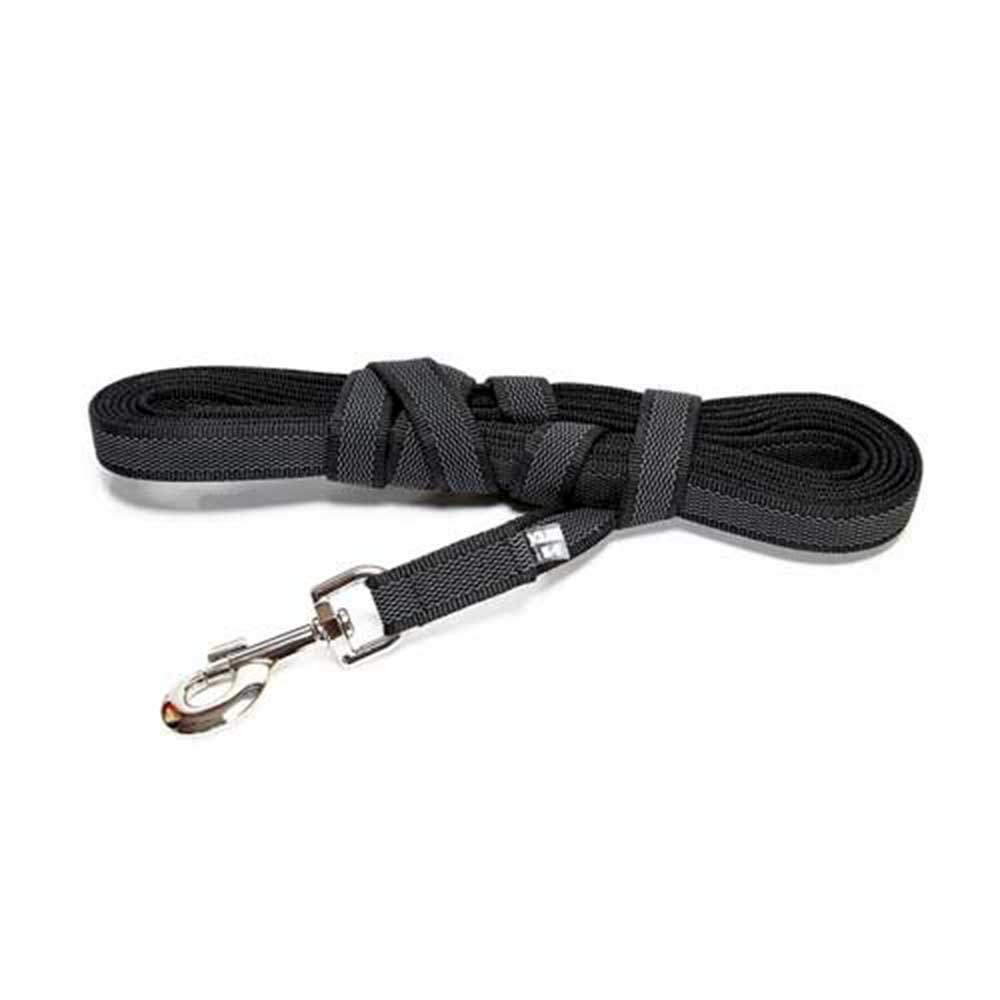 J-K9 C&G Leash Black-Grey W(0.7"/20mm)xL (33ft / 10 m)w/Handle,Max 110lb/ 50 kg