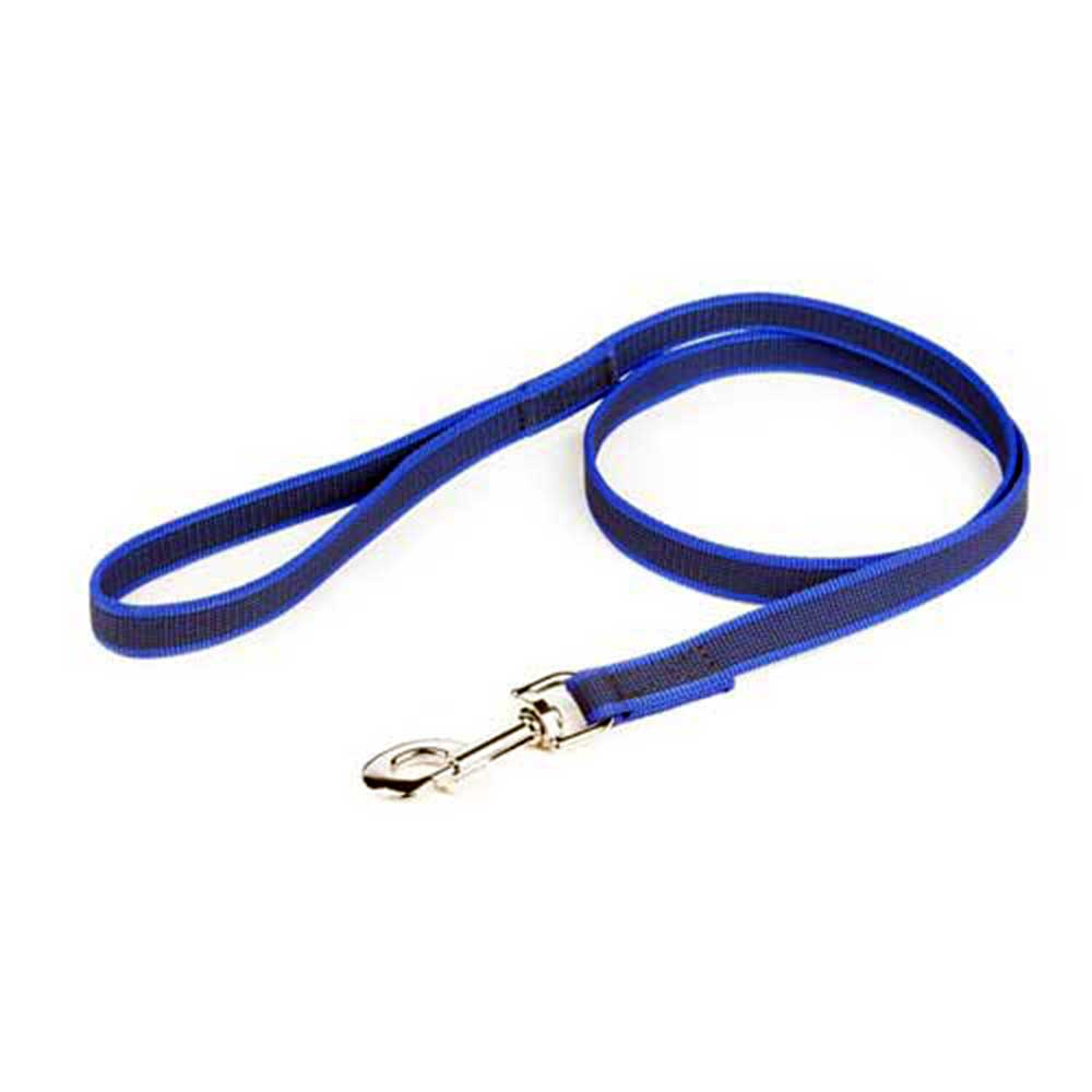 J-K9 C&G Leash Blue-Grey W(0.7"/20mm)xL (4ft / 1.2 m)w/Handle,Max 110lb/ 50 kg